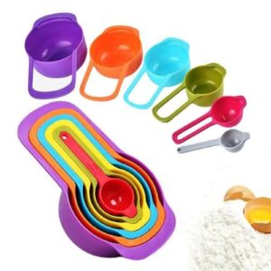 Pack of 5 Baking Tool Measuring Cup Measuring Spoon Set