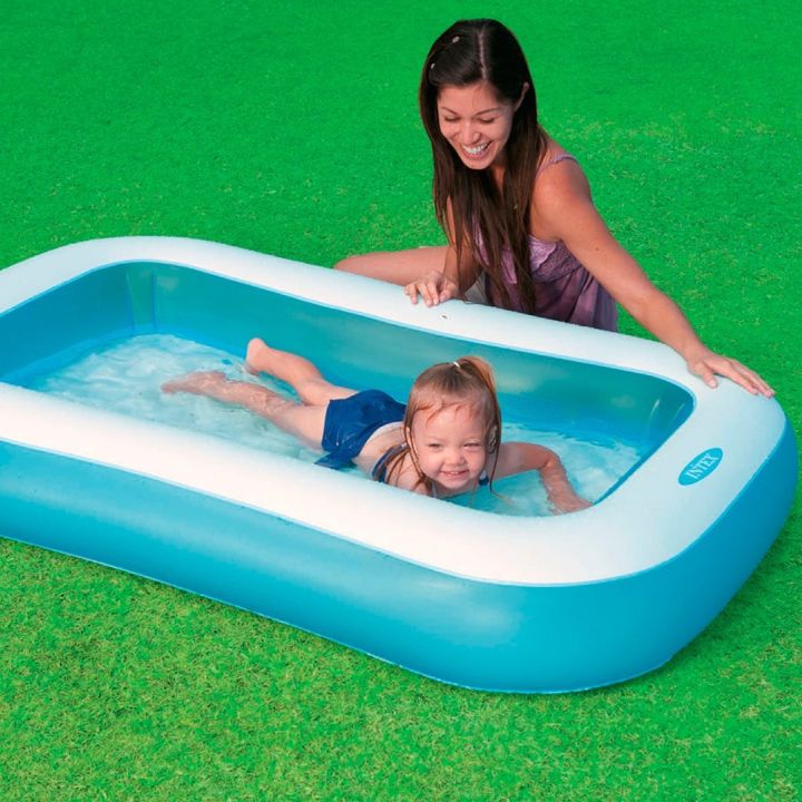 Intex Rectangular Pool Toddler Kids 1.66m x 1.00m x 28cm - Image 5