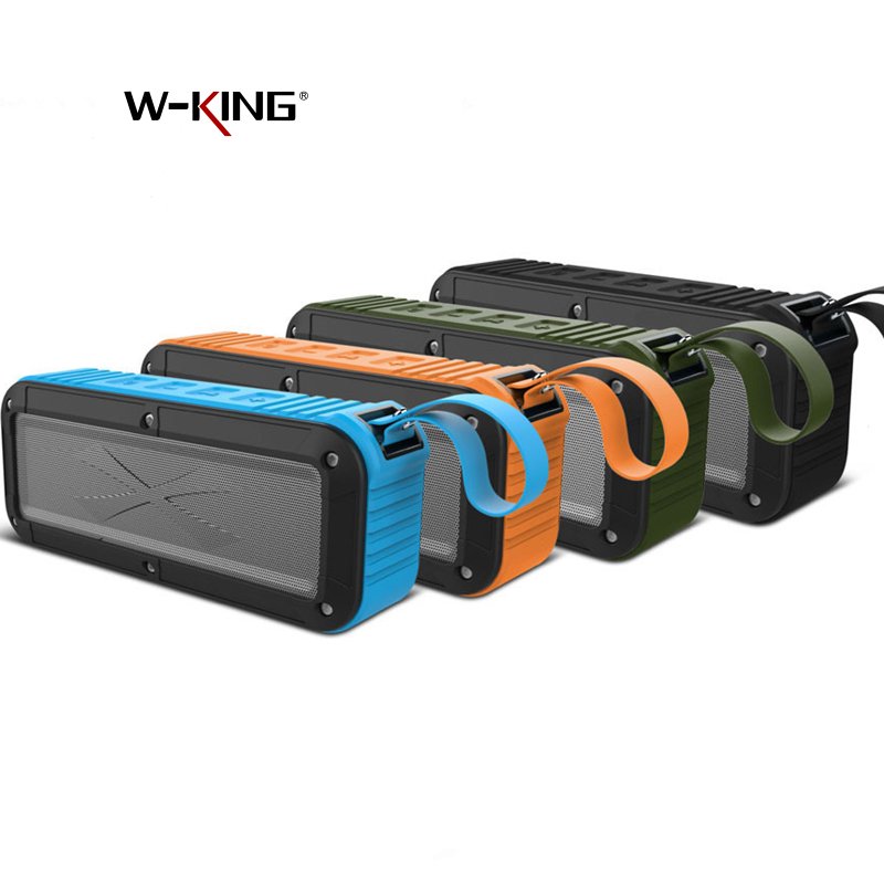 W-King S20 Portable Waterproof Bluetooth Speaker – Super Bass, NFC, TF Card & AUX for Bike
