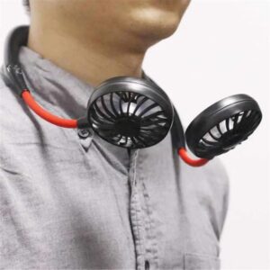 USB Portable Fan Hands-free Neck Fan Hanging Charging Mini Portable Sports Fans 3 gears