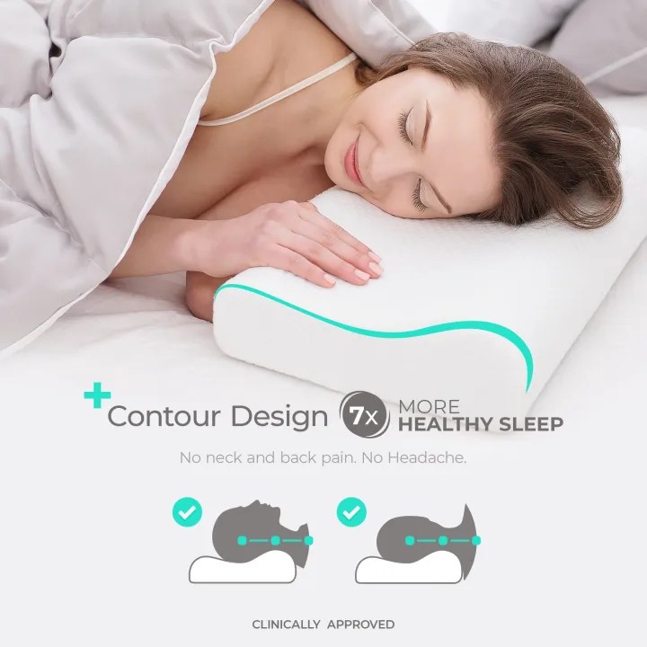 Memory Foam Pillow For Best Sleep and No Neck Pain