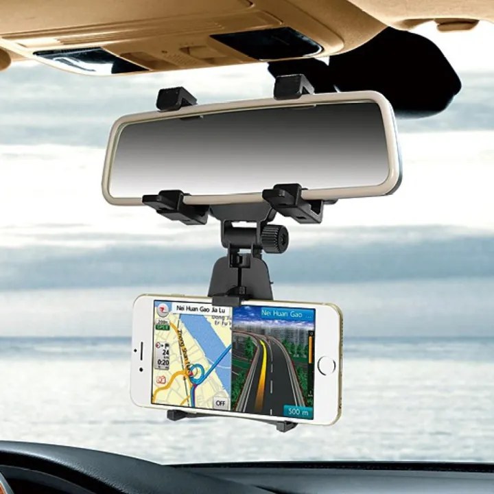 Universal Auto Car Rearview Mirror Mount Stand Holder Cradle for Cell Phone GPS