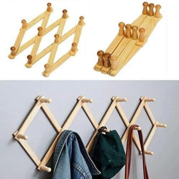 Foldable Wooden Wall Hanger - Image 2