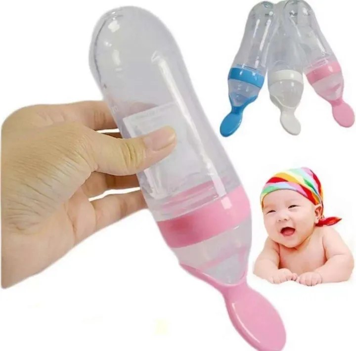 Baby Spoon Training Feeding Rice Cereal Squeeze Spoon Bottle - Image 4