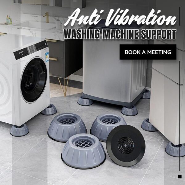 Anti Vibration Shockproof Feed Pads For Washing Machine/Refrigerator- 4 Pcs - Image 2
