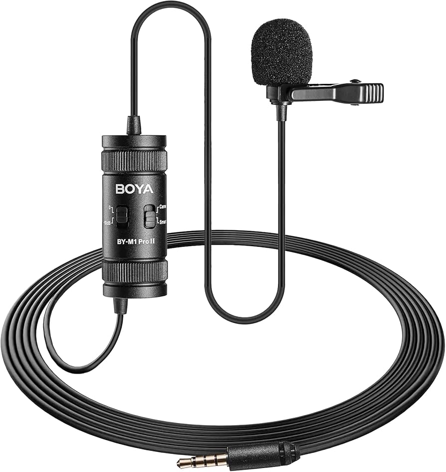 BOYA BY-M1 PRO/BY-M1 PRO II Lavalier Microphone – 3.5mm TRRS Wired Mic for Smartphone, PC, Camera - Image 2
