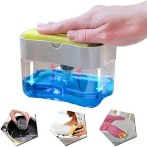 Manual Soap Dispenser With Sponge Holder